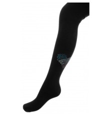 Колготки дитячі BNM з серцем з страз (M0C0302-2032-11G-black)