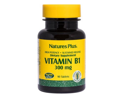 Вітамін Natures Plus Вітамін В1 (тіамін), Nature's Plus, 300 мг, 90 таблеток (NAP-01605) Вітамін Natures Plus Вітамін В1 (тіамін), Nature's Plus, 300 мг, 90 таблеток (NAP-01605)