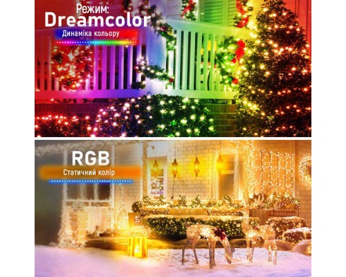Гірлянда ColorWay Smart LED RGB WiFi+Bluetooth 10M 60LED IP65 (CW-GS-60L10UMC)