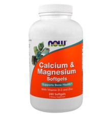 Вітамінно-мінеральний комплекс Now Foods Кальцій & Магній + Вітамін D, 240 желатинових капсул (NOW-01252)