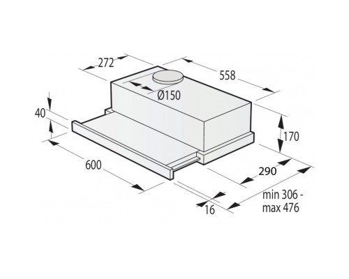Витяжка кухонна Gorenje TH64E3SGB