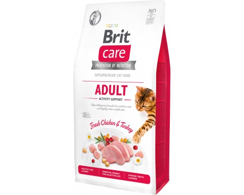 Сухий корм для кішок Brit Care Cat GF Adult Activity Support 7 кг (8595602540815)