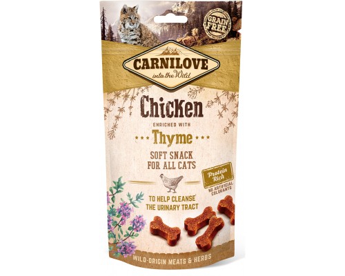 Ласощі для котів Carnilove Semi Moist з куркою і чебрецем 50 г (8595602527212)