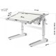 Парта Mealux Ergowood L Multicolor TG Energy (BD-810 TG/MC Energy)