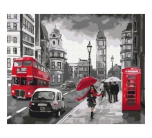 Картина по номерам ZiBi Дощовий Лондон 40*50 (ZB.64013) Картина по номерам ZiBi Дощовий Лондон 40*50 (ZB.64013)