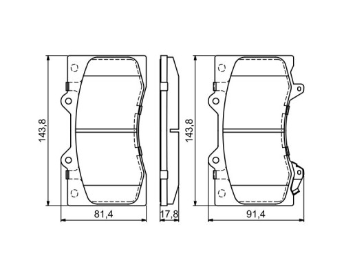 Гальмівні колодки Bosch 0 986 494 693