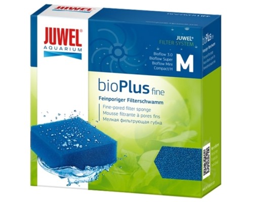Наповнювач для акваріумного фільтра Juwel bioPlus fine дрібнопориста губка M Compact (4022573880519)