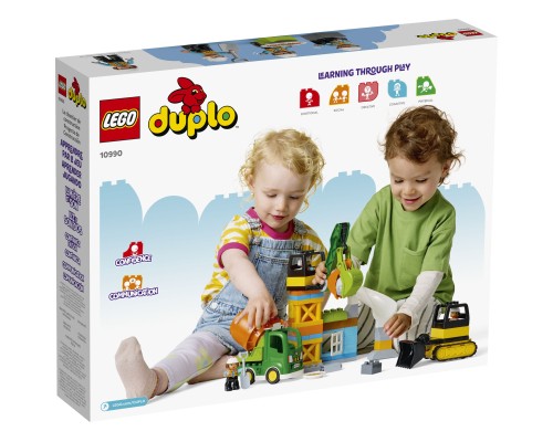 Конструктор LEGO DUPLO Town Будівельний майданчик 61 деталь (10990)