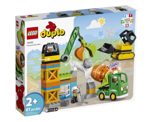 Конструктор LEGO DUPLO Town Будівельний майданчик 61 деталь (10990)