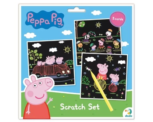 Набір для творчості DoDo гравюр Peppa Pig 3 шт (200185)