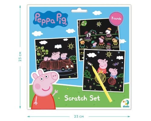 Набір для творчості DoDo гравюр Peppa Pig 3 шт (200185)