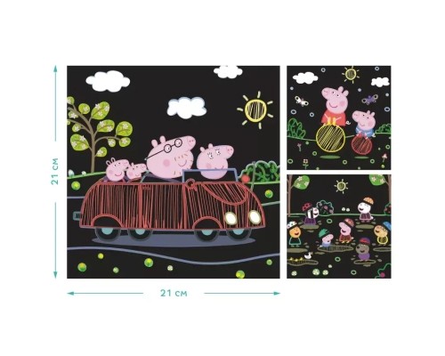 Набір для творчості DoDo гравюр Peppa Pig 3 шт (200185)