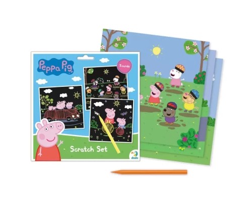 Набір для творчості DoDo гравюр Peppa Pig 3 шт (200185)