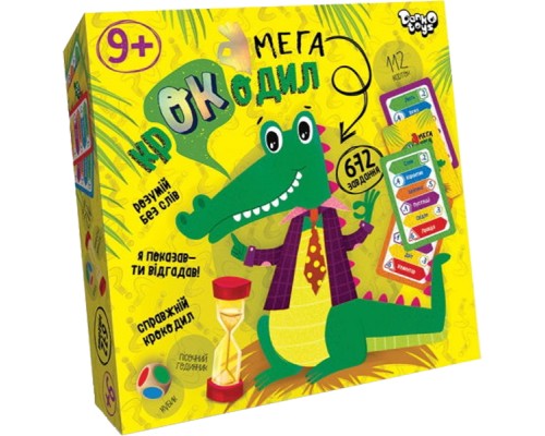 Настільна гра Danko Toys Мега Крокодил, українська (CROC-03-01U)
