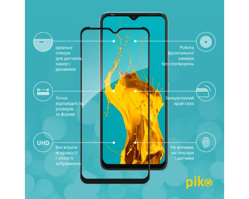 Скло захисне Piko Full Glue Tecno Spark 8 (1283126533105)