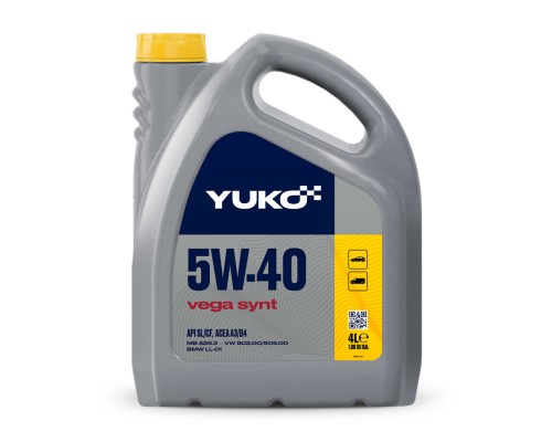 Моторна олива Yuko VEGA SYNT 5W-40 4л (4823110401453)