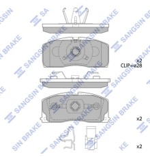 Гальмівні колодки HI-Q SP2154