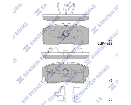 Гальмівні колодки HI-Q SP2154