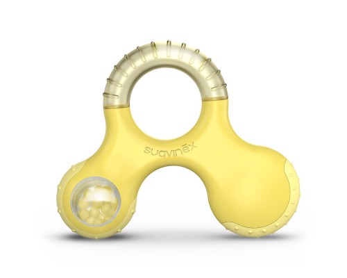 Прорізувач Suavinex з брязкальцем, жовтий (400269/5)