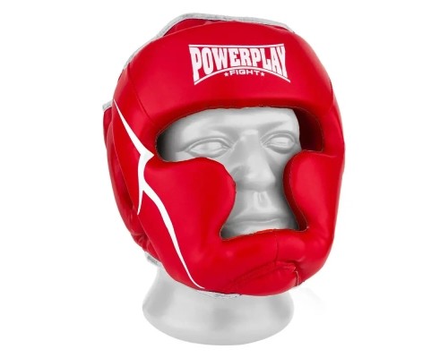 Боксерський шолом PowerPlay 3100 PU Червоний XS (PP_3100_XS_Red)