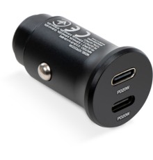 Зарядний пристрій Vinga 40W PD 2xUSB-C (20W+20W) Car Charger (VCPCCCC40)