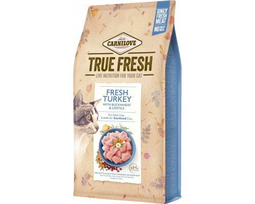 Сухий корм для кішок Carnilove True Fresh Cat Turkey 1.8 кг (8595602561452)