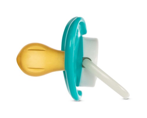 Пустушка Baboo Sea Life латексна, світиться в темряві, 0+ (бірюзова) (5-043)