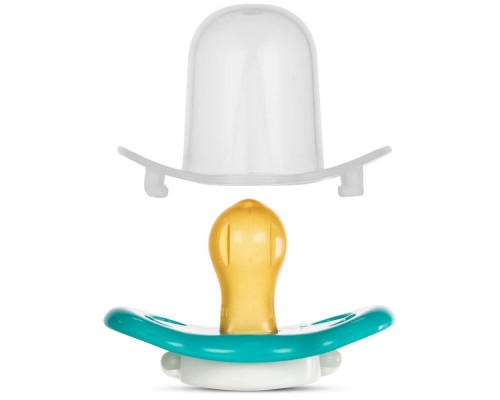 Пустушка Baboo Sea Life латексна, світиться в темряві, 0+ (бірюзова) (5-043)