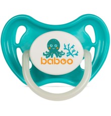 Пустушка Baboo Sea Life латексна, світиться в темряві, 0+ (бірюзова) (5-043)