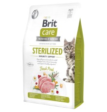 Сухий корм для кішок Brit Care Cat GF Sterilized Immunity Support зі свининою 2 кг (8595602565078)