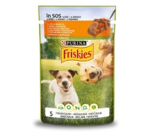 Вологий корм для собак Purina Friskies з куркою та морквою у підливці 85 г (7613035800847/8445290751065)