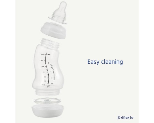 Пляшечка для годування Difrax S-bottle Natural Trend із силіконовою соскою, 250 мл (706T Stone)