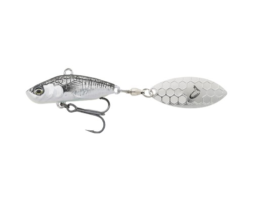 Блешня Savage Gear 3D Sticklebait Tailspin 65mm 9.0g Black Silver (1854.43.89)
