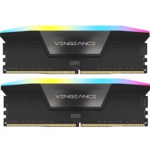 Модуль пам'яті для комп'ютера DDR5 96GB (2x48GB) 5600 MHz Vengeance RGB Black Corsair (CMH96GX5M2B5600C40)