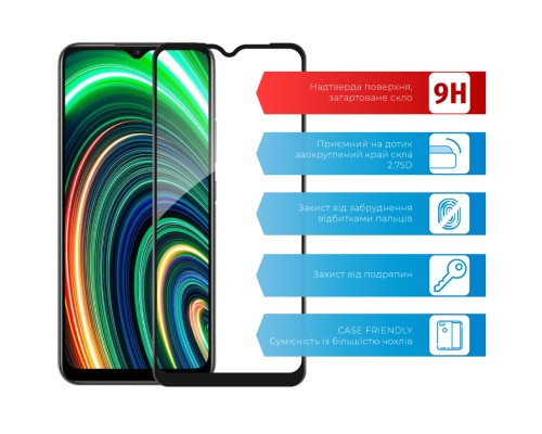 Скло захисне ACCLAB Full Glue Realme C25Y (1283126542350)