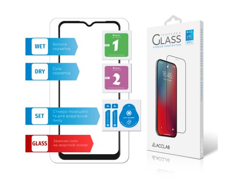 Скло захисне ACCLAB Full Glue Realme C25Y (1283126542350)