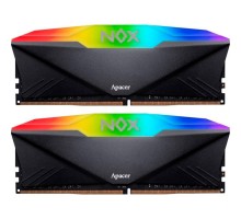 Модуль пам'яті для комп'ютера DDR4 32GB (2x16GB) 3200 MHz NOX RGB Black Apacer (AH4U32G32C28YNBAA-2)