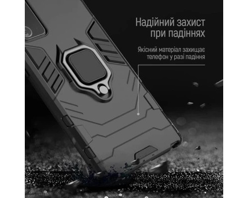 Чохол до мобільного телефона ColorWay AntiShock Magnet Ring Xiaomi Redmi 13C Blue (CW-CAMRXR13C-DB)