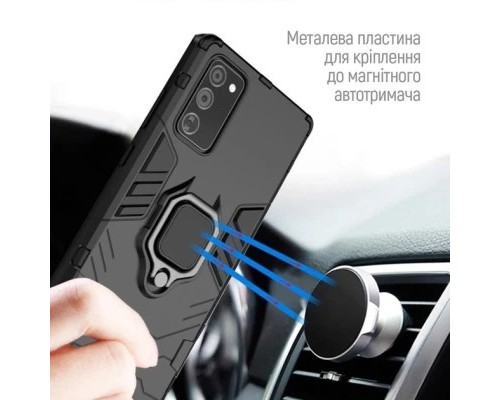 Чохол до мобільного телефона ColorWay AntiShock Magnet Ring Xiaomi Redmi 13C Blue (CW-CAMRXR13C-DB)