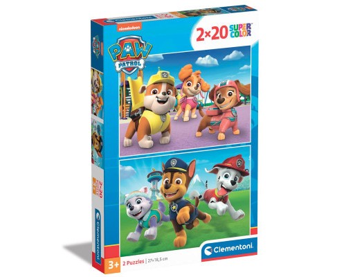 Пазл Clementoni Paw Patrol. New, 2 шт. по 20 елементів (24800)