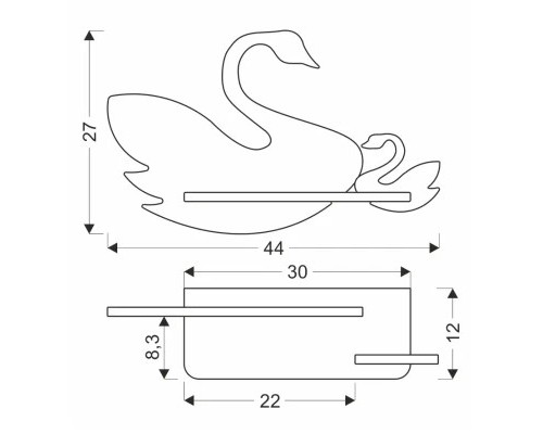 Світильник Candellux SWAN (21-05557)