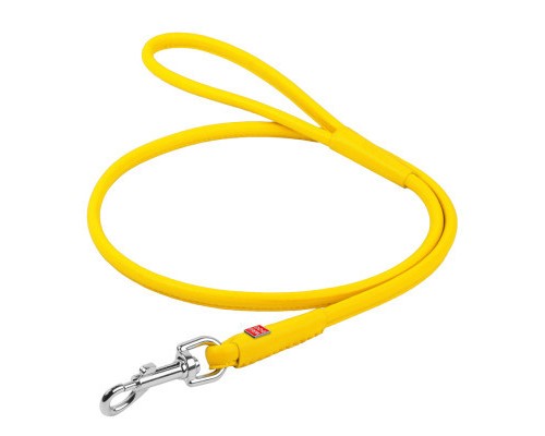Повідок для собак WAUDOG Glamour круглий XS d 4 мм Д 122 см жовтий (33888)