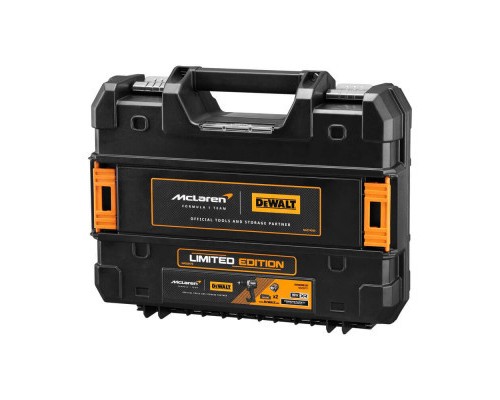 Шуруповерт DeWALT McLaren F1, XR Li-Ion PowerStack 18V GFN блок 2x1.7Ah, 90 Нм, кейс TSTAK (DCD85ME2GT)
