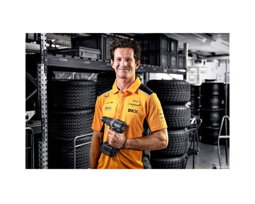 Шуруповерт DeWALT McLaren F1, XR Li-Ion PowerStack 18V GFN блок 2x1.7Ah, 90 Нм, кейс TSTAK (DCD85ME2GT)