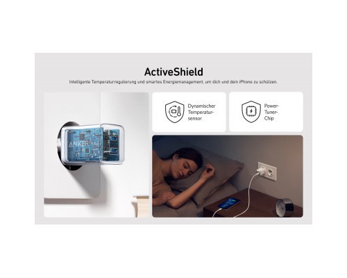 Зарядний пристрій Anker PowerPort 521 Nano Pro - 40W 2xUSB-C PIQ3.0 White (A2038G21)