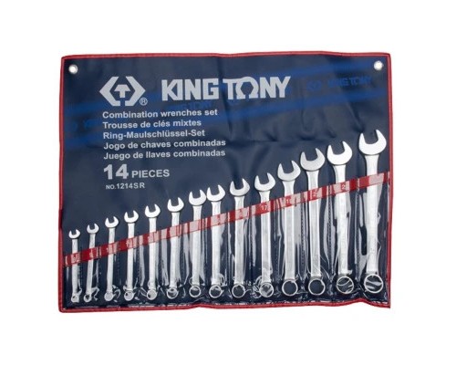 Ключ KING TONY ріжково-накидний, дюймовий 14 шт (1214SR)