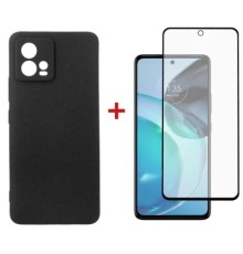 Чохол до мобільного телефона Dengos Kit for Motorola G72 case + glass (Black) (DG-KM-51)