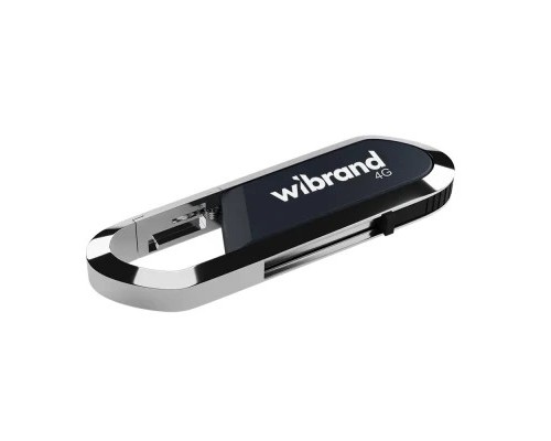 USB флеш накопичувач Wibrand 4GB Aligator Grey USB 2.0 (WI2.0/AL4U7G) 