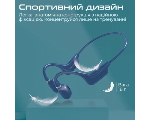 Навушники Promate Ripple Blue (ripple.blue)