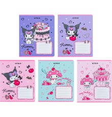 Зошит Kite Kuromi 18 аркушів, лінія (HK24-237)